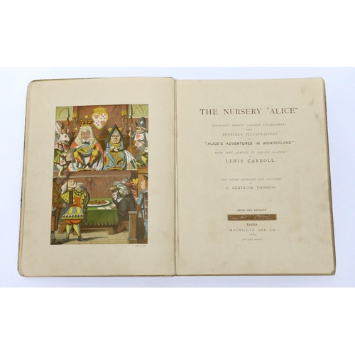 253 - ° ° Dodgson, Charles Lutwidge [Carroll, Lewis] - The Nursery Alice: Containing Twenty Coloured E... 