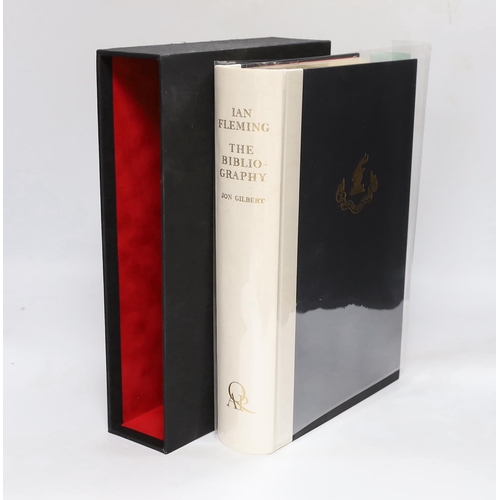 267 - ° ° Gilbert, Jon - Ian Fleming: The Bibliography, 1st edition , folio, quarter vellum, portrait fron... 