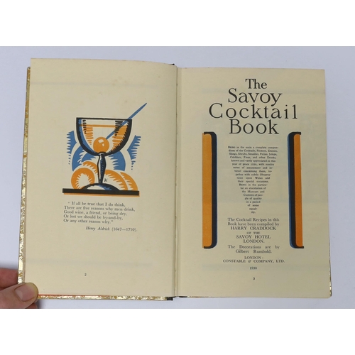 272 - ° ° Craddock, Harry - The Savoy Cocktail Book....The decorations by Gilbert Rumbold. First Edition. ... 