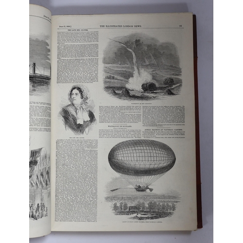 277 - ° ° The Illustrated London News - vols.17 (July-Dec.1850); 20 (Jan-June 1852); 28 (Jan-June 1856). m... 