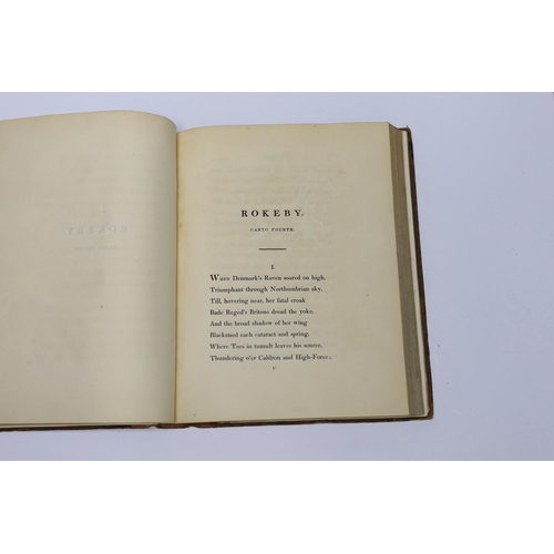 279 - ° ° Scott, Sir Walter - Rokeby; a Poem. First Edition. half title, 2 advert. leaves; contemp. gilt d... 