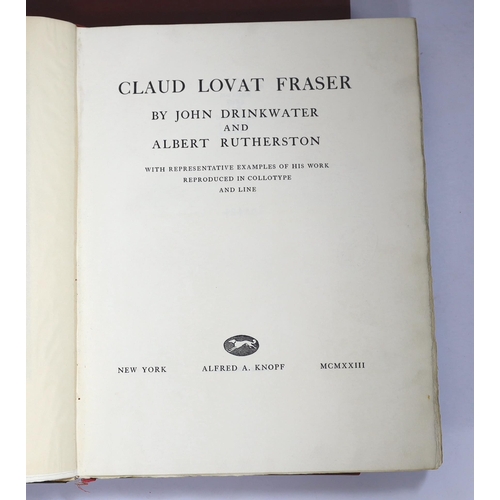 286 - ° ° Drinkwater, John and Rutherston, Albert - Claud Lovat Fraser: With Representative Examples of hi... 