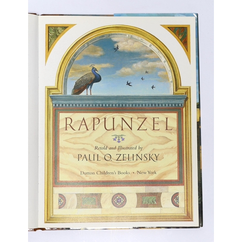 301 - ° ° Zelinsky, Paul O - Rapunzel, 1st edition, 4to, original pictorial laminated boards, illustrated ... 