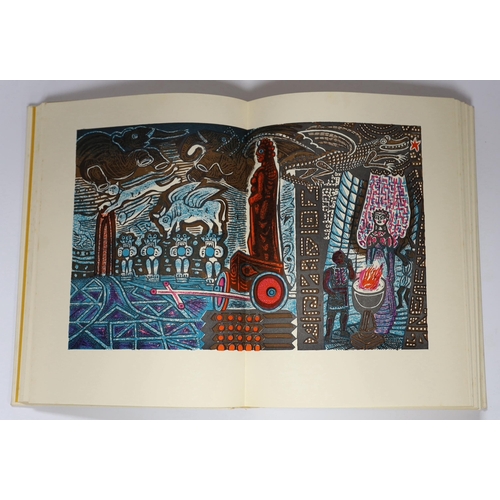 313 - ° ° Flaubert, Gustave - Salammbo, one of 1600 signed by the illustrator Edward Bawden, 4to, original... 