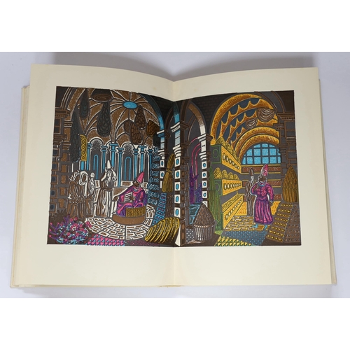 313 - ° ° Flaubert, Gustave - Salammbo, one of 1600 signed by the illustrator Edward Bawden, 4to, original... 