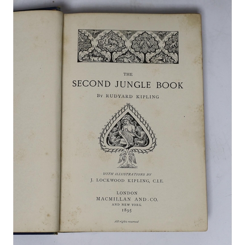 341 - ° ° Kipling, Rudyard - The Jungle Book. First Edition. frontis., num. full page and other illus. (by... 