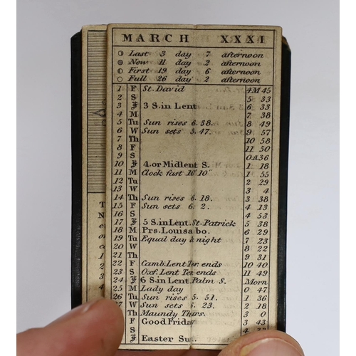 351 - ° ° Miniature Books - London Almanack for the Year of Christ 1861. d-page pictorial engraved title, ... 