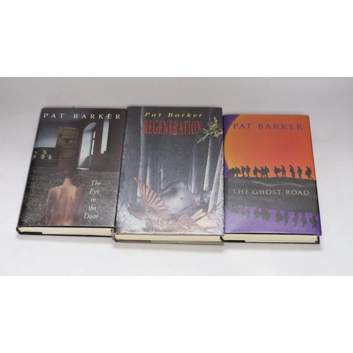 372 - ° ° Barker, Pat - The Regeneration Trilogy, all 1st editions, all signed on titles, all with publish... 