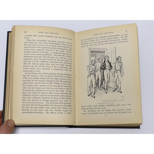 391 - ° ° Austen, Jane - Pride and Prejudice, 1st peacock edition, with a preface by George Saintsbury, il... 