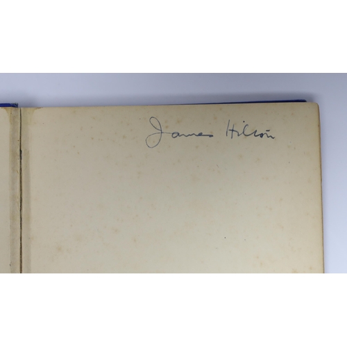 399 - ° ° Hilton, James - Good-bye Mr. Chips, 1st edition, SIGNED in ink by the author to front free endpa... 