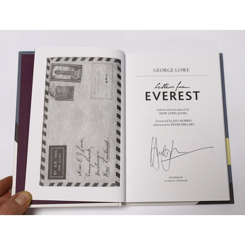 405 - ° ° Lowe, George - Letters from Everest, 60th Anniversary collectors edition, number 10 of 60, sign... 