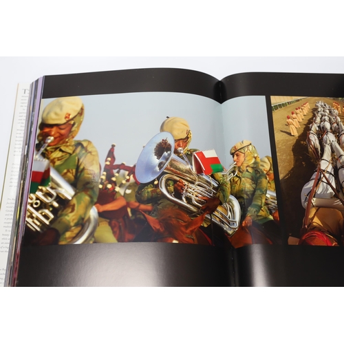 407 - ° ° Dallal, Henry - Desert Pageantry: The Royal Cavalry of Oman, signed, folio, black pictorial boar... 