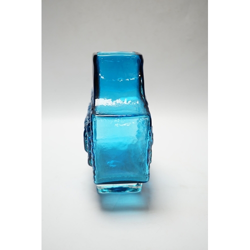 475 - Geoffrey Baxter for Whitefriars, a TV vase in Kingfisher blue, 17cm high