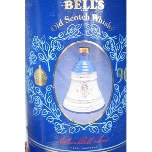 509 - Four Royal themed Bell's whisky bottles