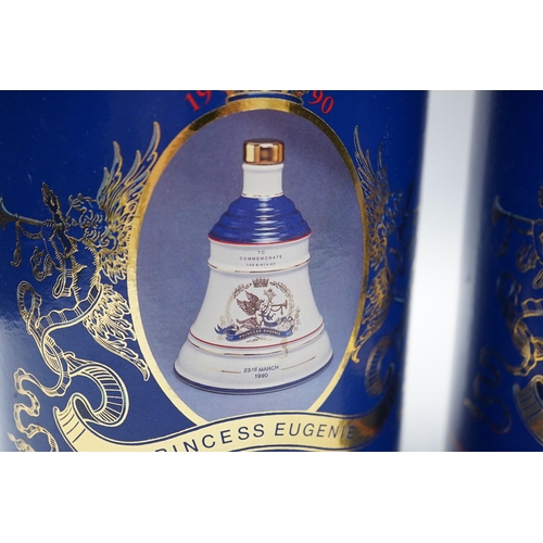 509 - Four Royal themed Bell's whisky bottles