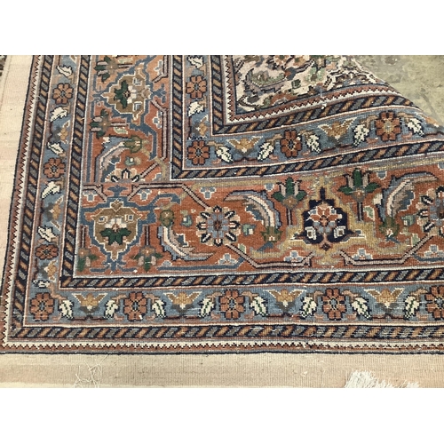 97 - A North West Persian ivory ground carpet, 354 x 247cm