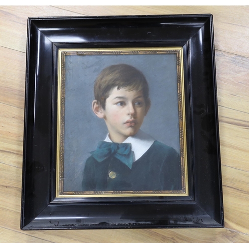 1788 - An early 20th century pastel, Portrait of a boy, 37 x 31cm