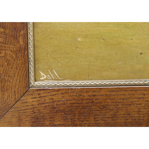 1791 - Dahl, oil on canvas board, Nude bather, signed, inscribed verso H.H Dahl, 36 x 46cm