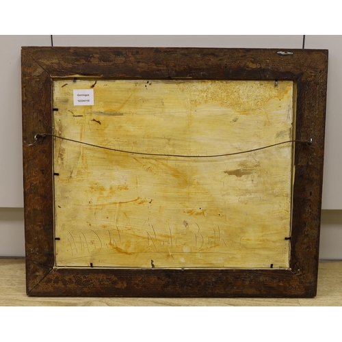 1791 - Dahl, oil on canvas board, Nude bather, signed, inscribed verso H.H Dahl, 36 x 46cm