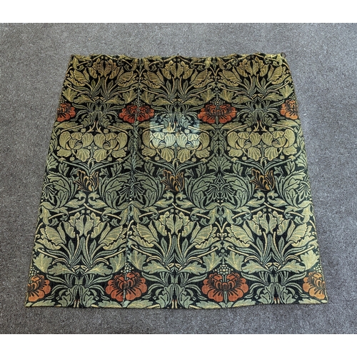 1344 - William Morris (1834-1896). Four panels of Tulip and Rose triple woven wool and linen mix being tw... 