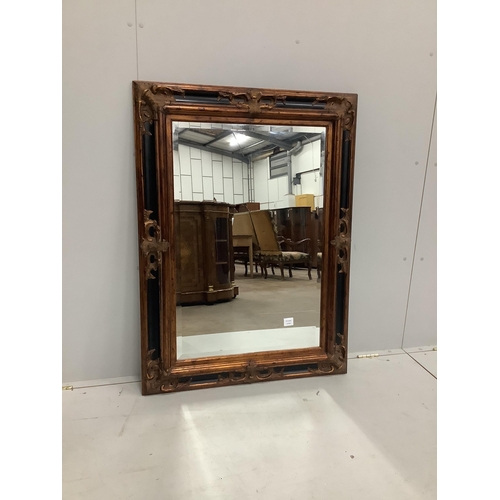 22 - A Victorian style rectangular composition wall mirror, width 88cm, height 118cm