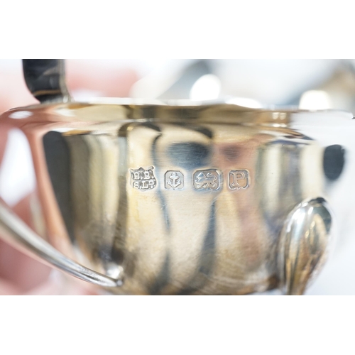 859 - A George V silver christening mug, with card cut decoration, Adie Bros. Birmingham, 1903, height 81m... 