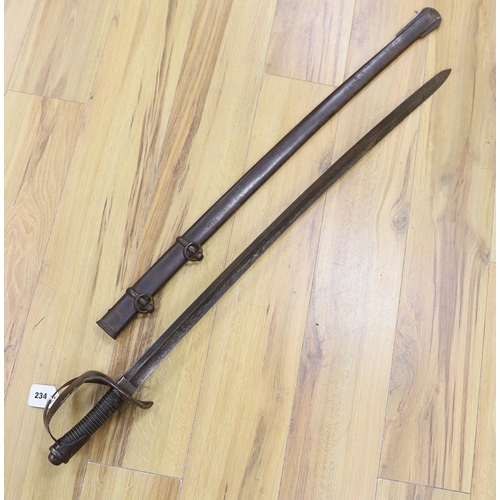 234 - * * A pair of late 19th century German swords and scabbards, made for the international arms trade, ... 