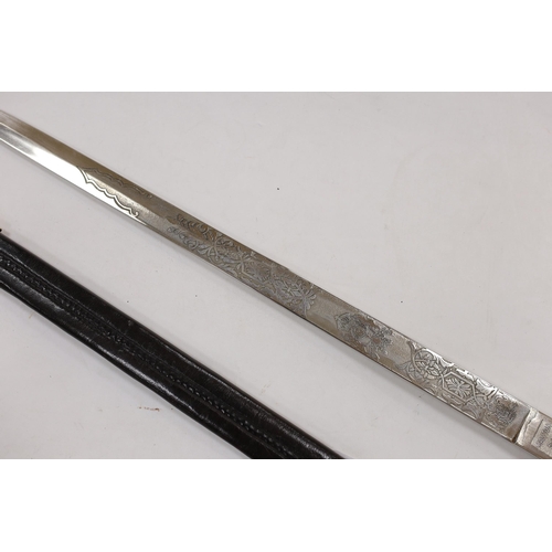 265 - A well made copy of a 19th century Royal Navy dirk