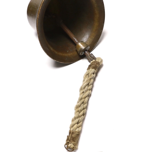 269 - A WWII Air Ministry bronze scramble bell, stamped with crowned AM, 21C/1434, diameter 27cm