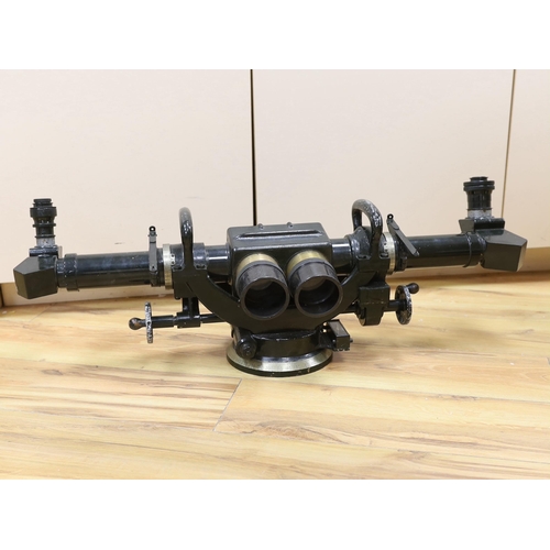 273 - A WWII Telescope Identification A.A. Mk. III binocular sight (Rangefinder) in its original green-pa... 