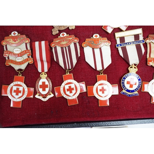 289 - A collection of British Red Cross, etc. medals, awards and memorabilia including medals in original ... 