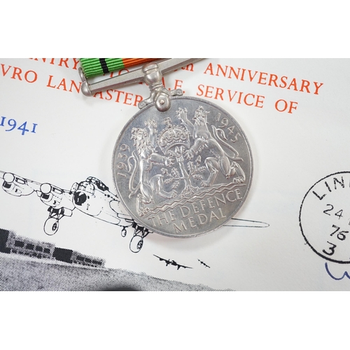 290 - An RAF silver mug, and framed drawing of a map of Belgium and surrounding countries relating to 83rd... 