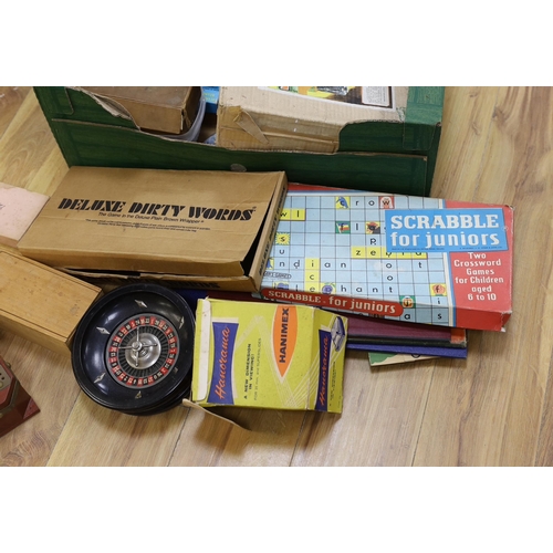 317 - Assorted toys and games, books including chess set