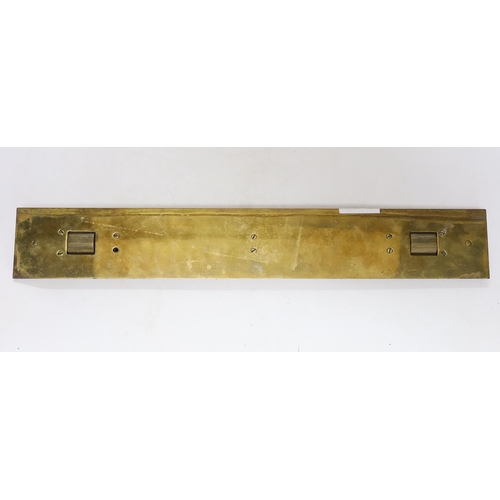 335 - A military brass parallel ruler, Board of Ordnance broad arrow, serial number 3938