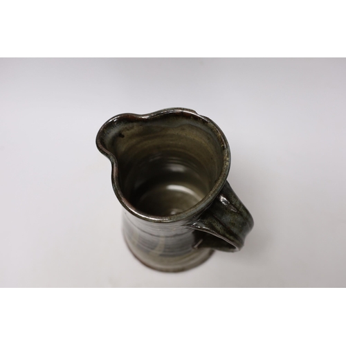 341 - A David Leach Studio jug, 17cm