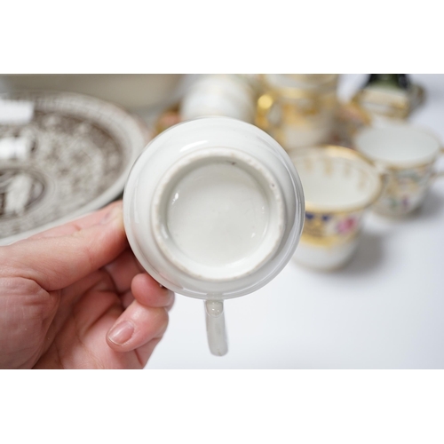 422 - A group of Copeland Spode Grecian pattern dishes and sundry ceramics including Staffordshire