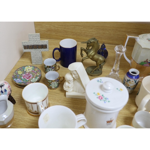 424 - A quantity of crested china, etc.