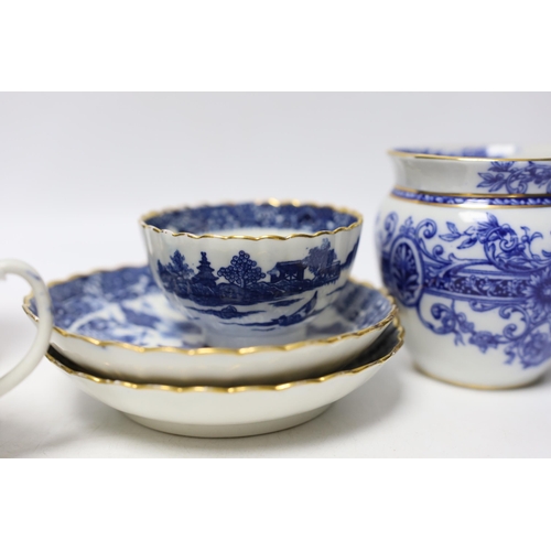 446 - Liverpool, Seth Pennington and John Part, a Porter and Ferryman pattern coffee cup, c.1780, together... 