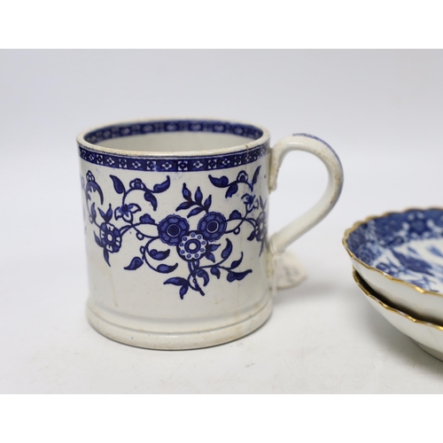 446 - Liverpool, Seth Pennington and John Part, a Porter and Ferryman pattern coffee cup, c.1780, together... 