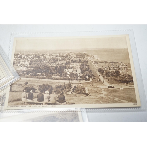 465 - A large quantity of early to mid 20th century postcards of Eastbourne and the surrounding area, all ... 