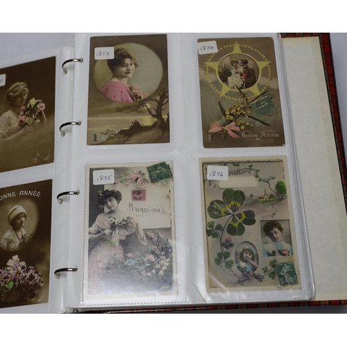 479 - Three albums of French postcards (c.1930)