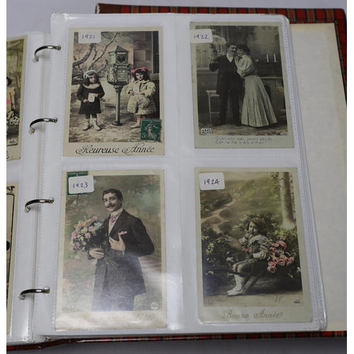 479 - Three albums of French postcards (c.1930)