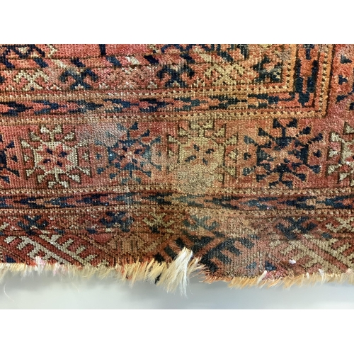 49 - An antique Bokhara rug, 132 x 116cm