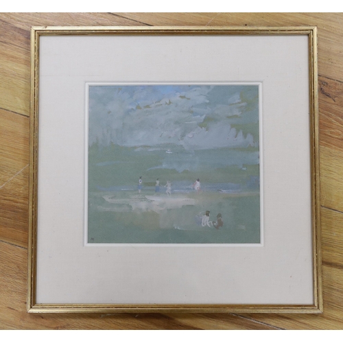 688 - Peter Greenham RA (1909-1992), gouache on paper, Sea Mist, Norfolk Coast, monogrammed, Jonleigh Ga... 