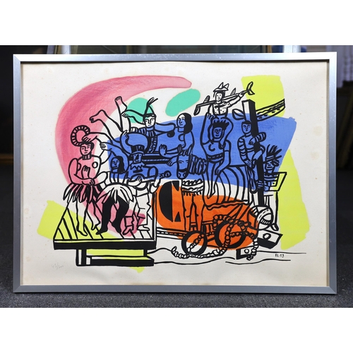 747 - Fernand Léger (French, 1881-1955), lithograph in colours, 'La Parade', initialled and dated '53 in t... 