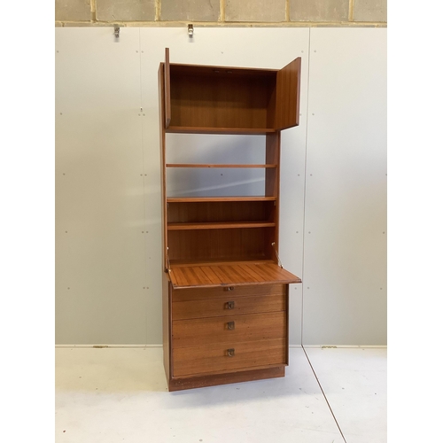 95 - A G-Plan teak unit, width 76cm, depth 46cm, height 199cm