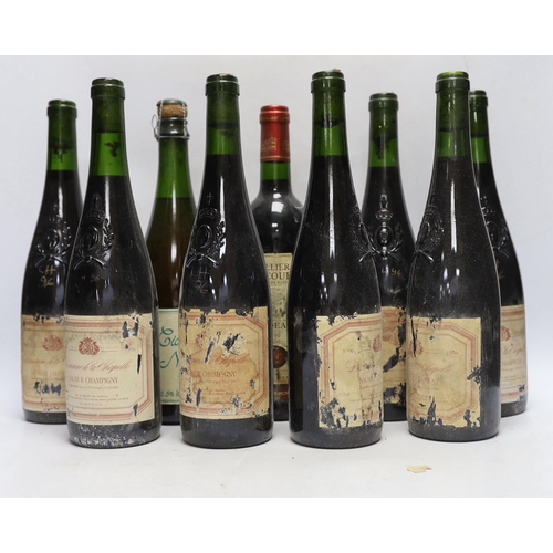 286 - Twelve bottles of wine including nine Saumur Champigny 1996