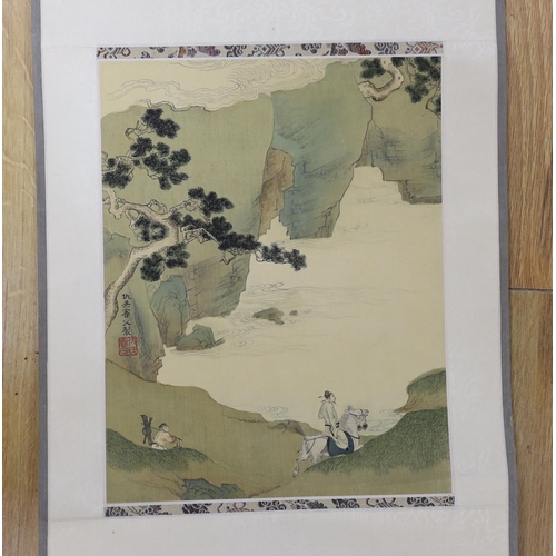 319 - Four mid 20th century Chinese scroll pictures