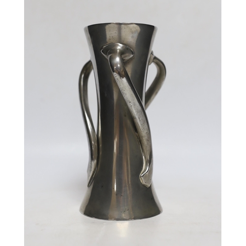 329 - A Liberty pewter vase, stamped Tudric 030 to base, 18cm