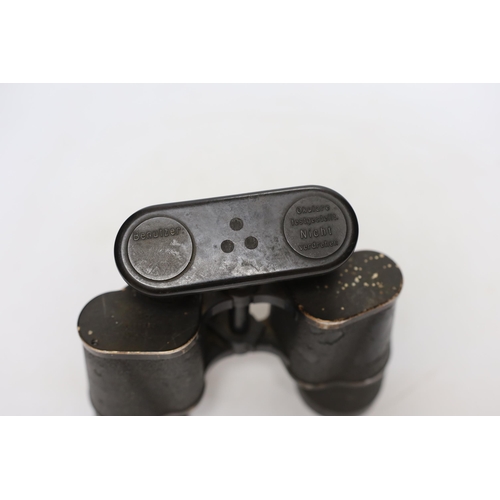 360 - A pair of WWII German 7x50 blc binoculars, a/f